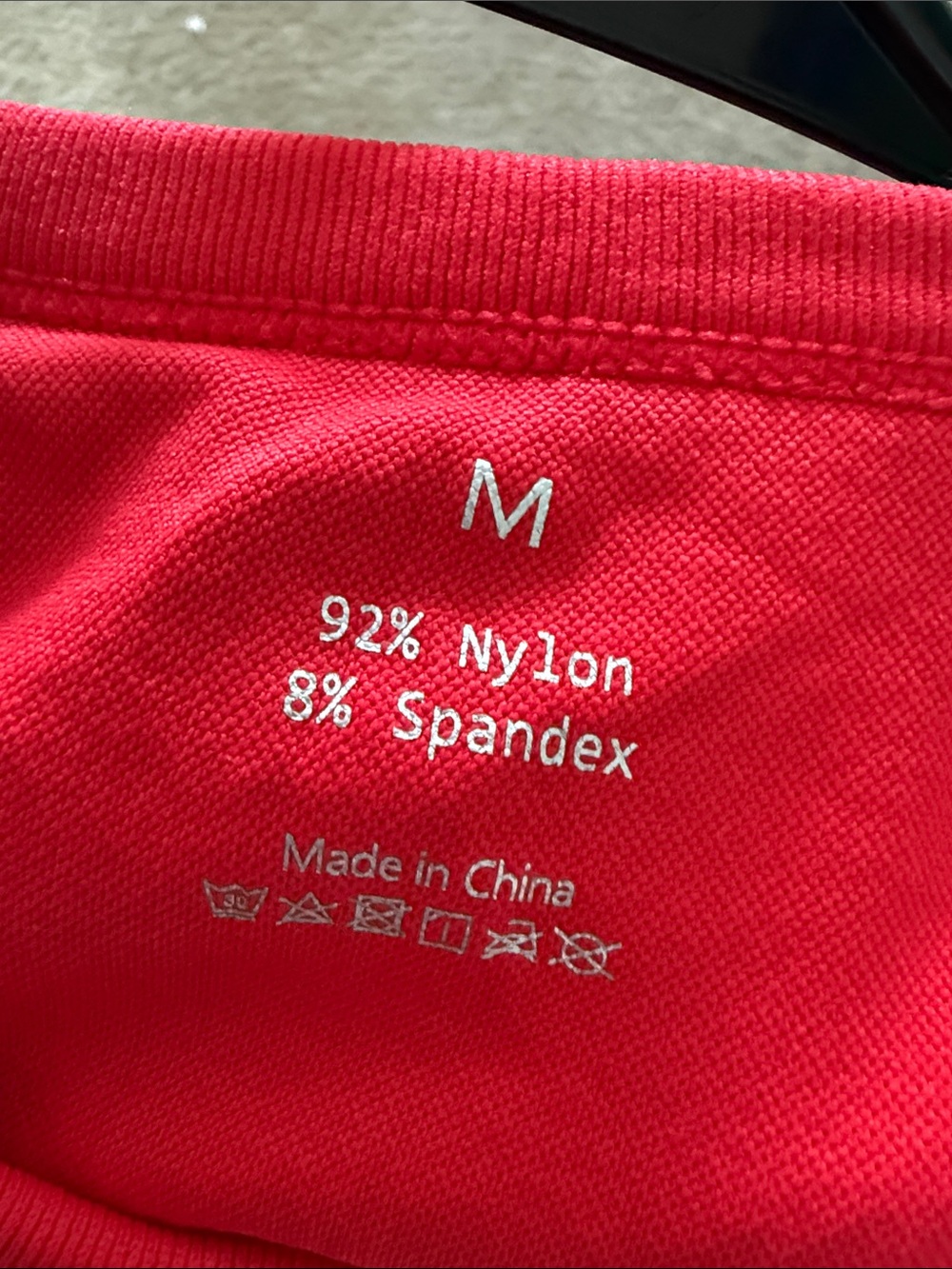 Women’s Red Ribbed Tank Top red - Picture 3 of 4